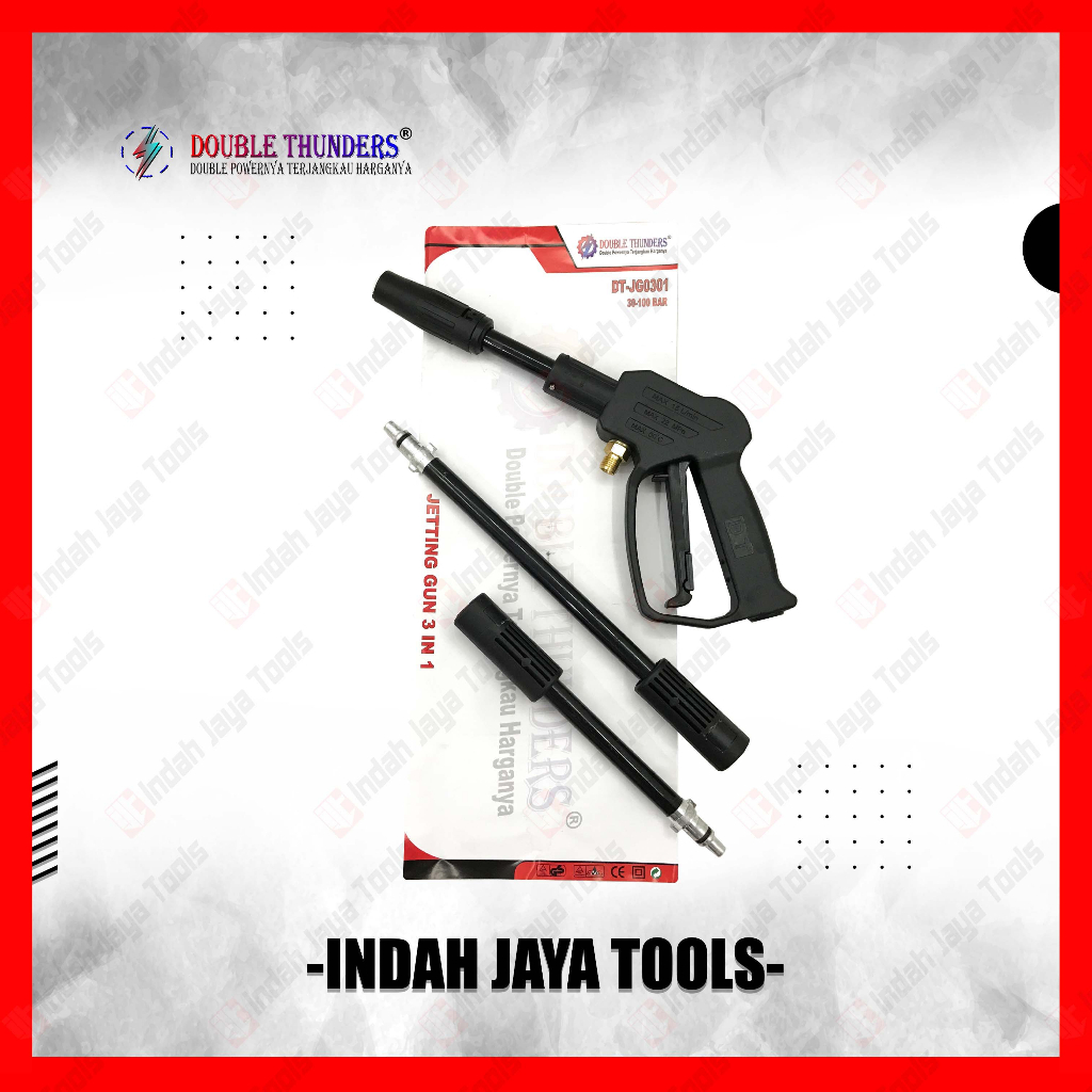 Jual DOUBLE THUNDERS Pistol Gun Jet Cleaner 3 in1 Mesin Cuci Steam ...