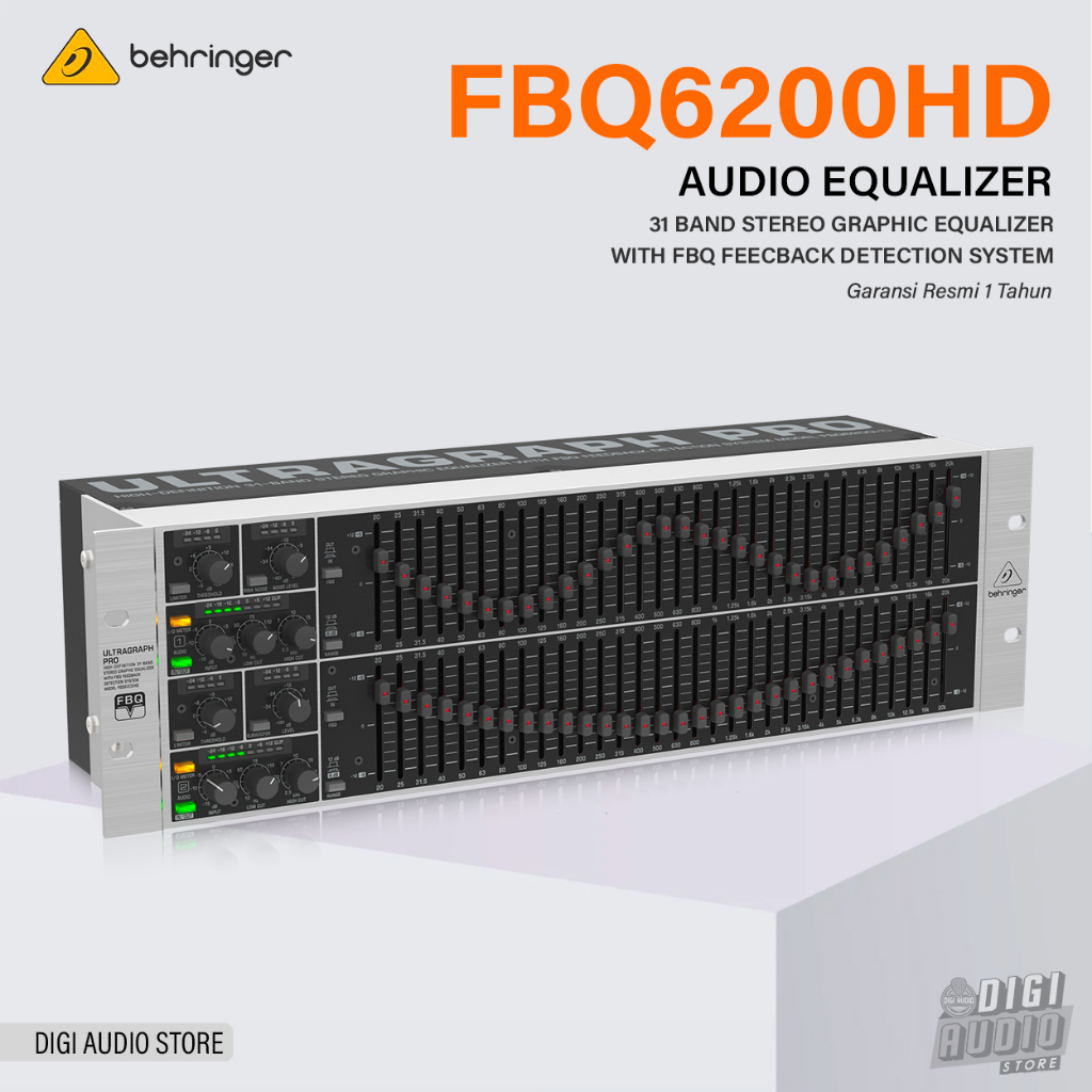 Jual Graphic Equalizer 31 Band Behringer FBQ6200HD Ekualiser