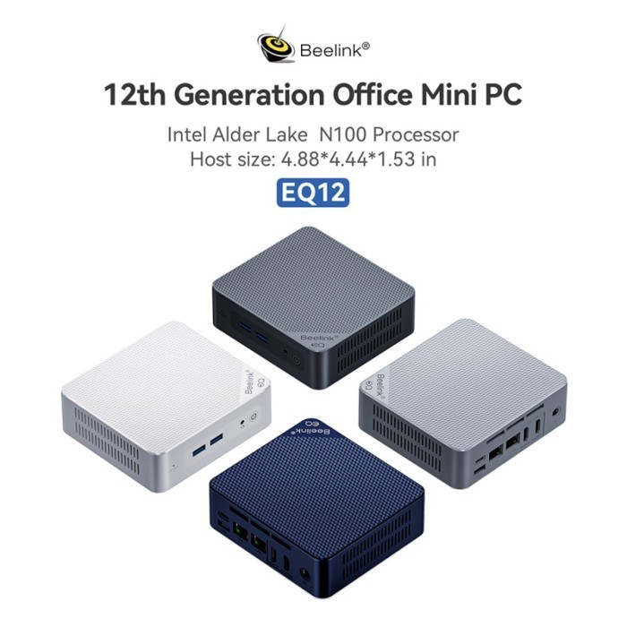 Beelink EQ12ミニPC N100 16GB 512GB Beelink Mini PC EQ12 Intel N100