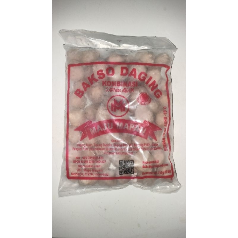 Jual Pentol Bakso Daging Maju Mapan 1 Pack Isi 50 Biji Bahan Dasar