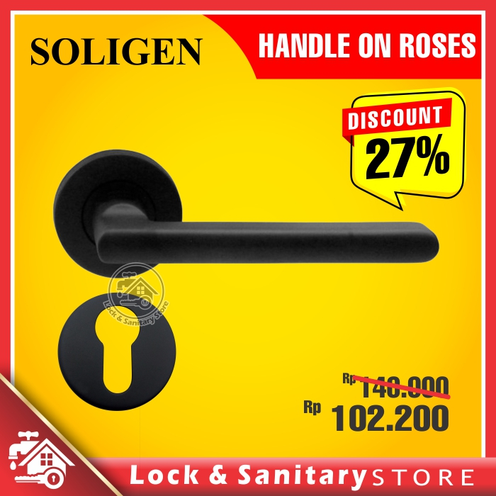 Jual Handle Pintu Soligen Sst Bk Lever Handle Gagang Pintu Kayu