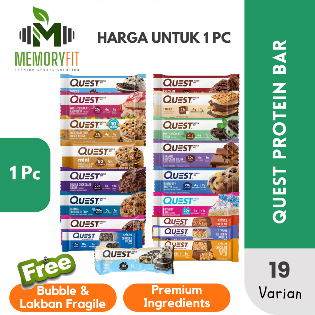 Jual QUEST PROTEIN BAR LOW SUGAR | Shopee Indonesia