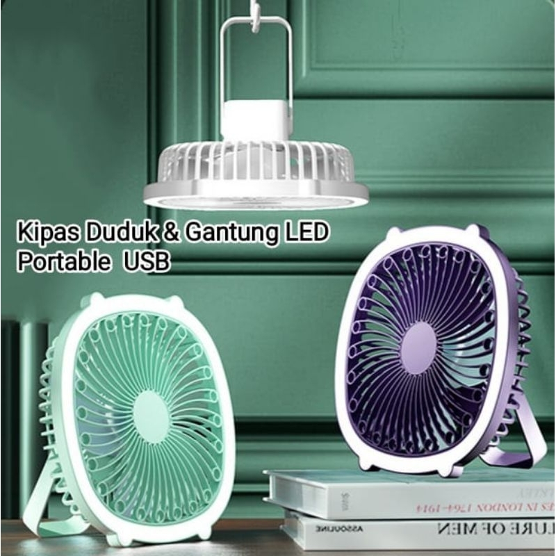 Jual KD 1 Kipas Angin Portable 4in1 Dengan Lampu LED / Kipas Angin ...