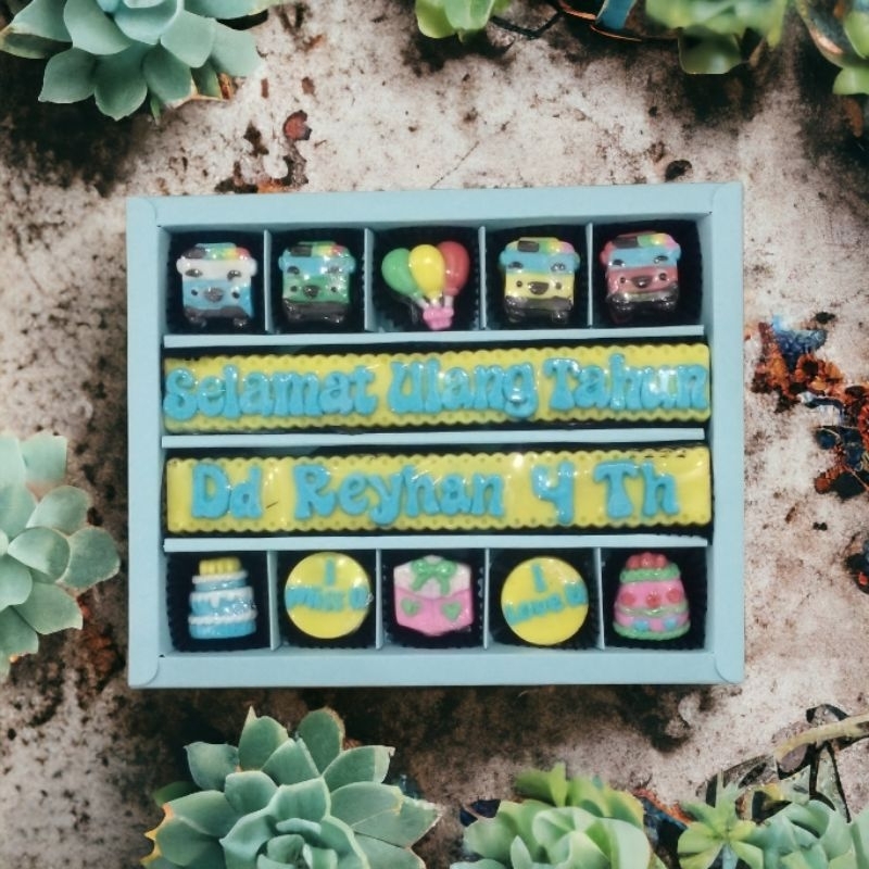 Jual coklat kado ulang tahun / cokelat sekat/ ucapan ulang tahun