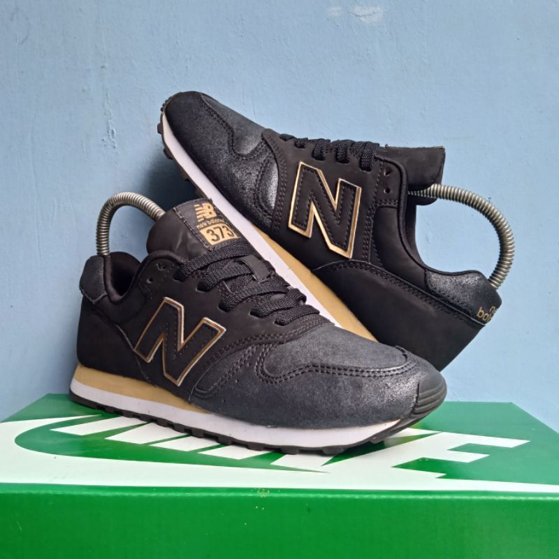 Jual New Balance 373 Black Gold Shopee Indonesia