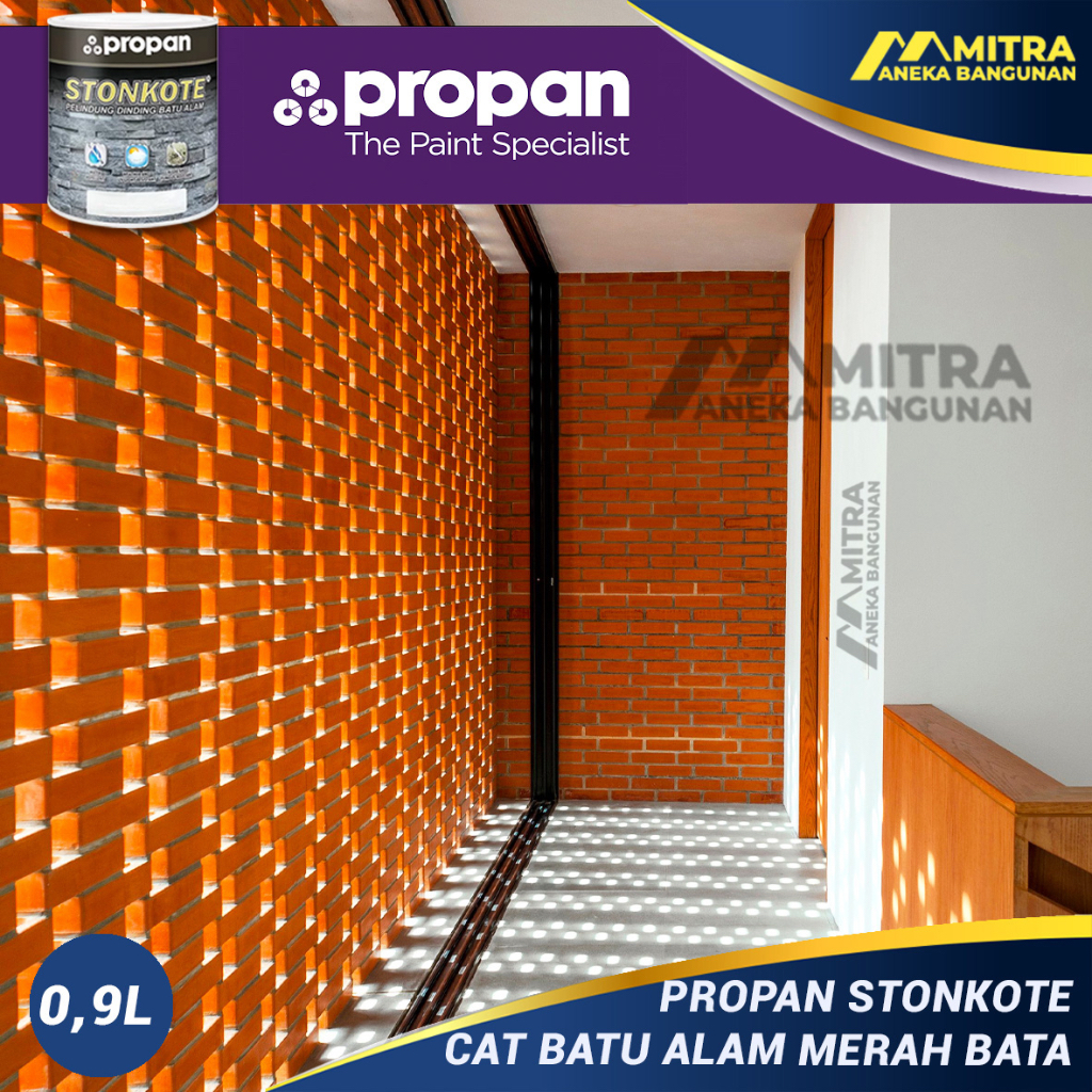 Jual PROPAN STONKOTE CAT BATA MERAH / COATING BATU ALAM / CAT PELINDUNG