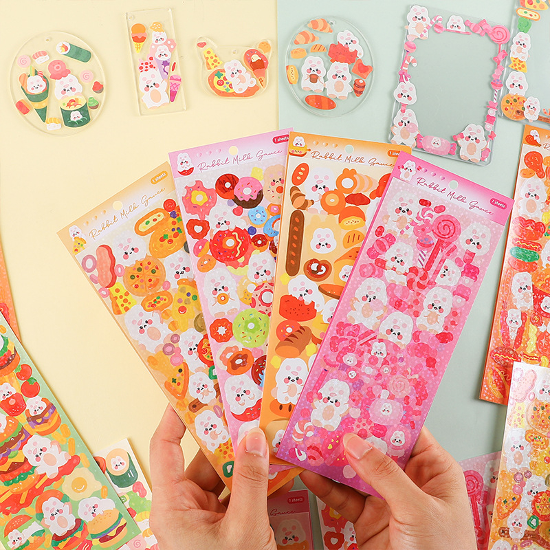 Jual MURMURE | STIKER BLINK HOLOGRAM RABBIT MILK STICKER AESTHETIC ...