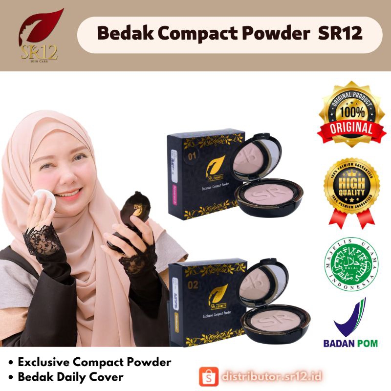 Jual Exclusive Compact Powder SR12 Natural Dan Sheerpink Tahan Lama ...