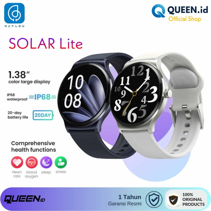 Jual Haylou SOLAR Lite Smart Watch IP68 SpO2 1.38" Display LS05 Lite