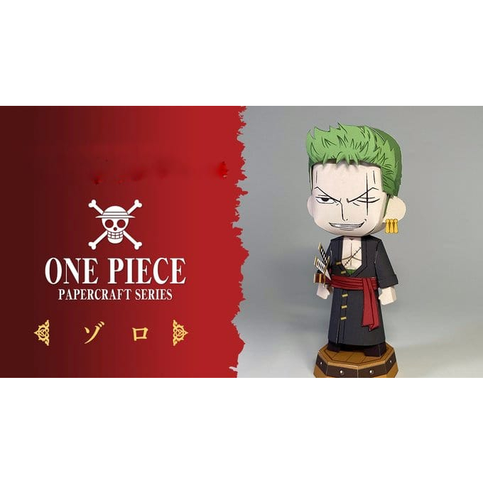 Jual DIY Papercraft "Roronoa Zoro" One Piece Shopee Indonesia