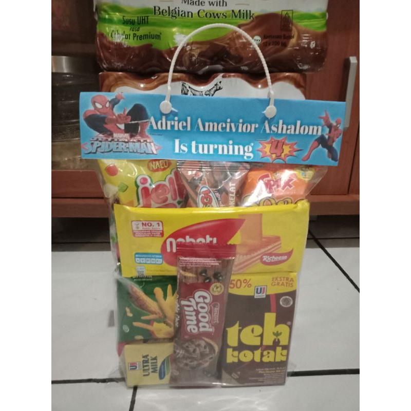 Jual Paket Snack Ulang Tahun Khitanan Syukuran Label Costum