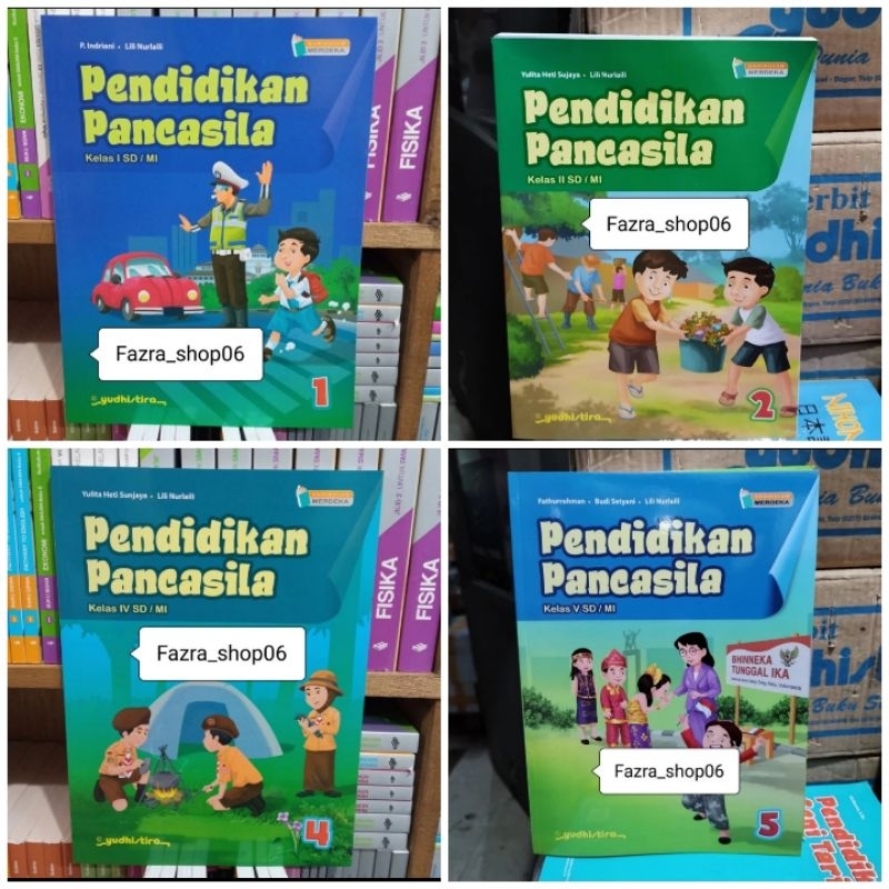 Jual NEW Buku Pendidikan Pancasila PPKN Sd/mi Kelas 1 2 4 5 Kurikulum ...