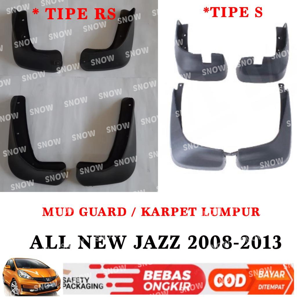 Jual Mud Guard All New Jazz 2008 2011 2013 Karpet Lumpur Shopee Indonesia