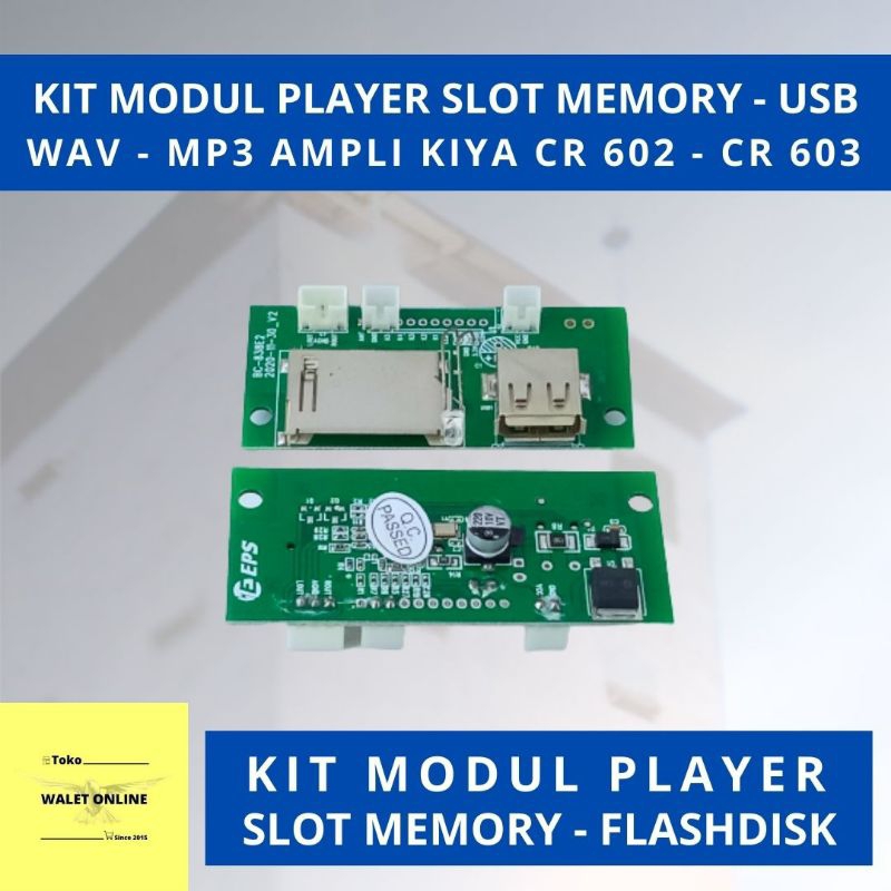 Jual KIT MODUL PLAYER SLOT MP3 AMPLI KIYA CR 602 603 CR602 CR603 ...