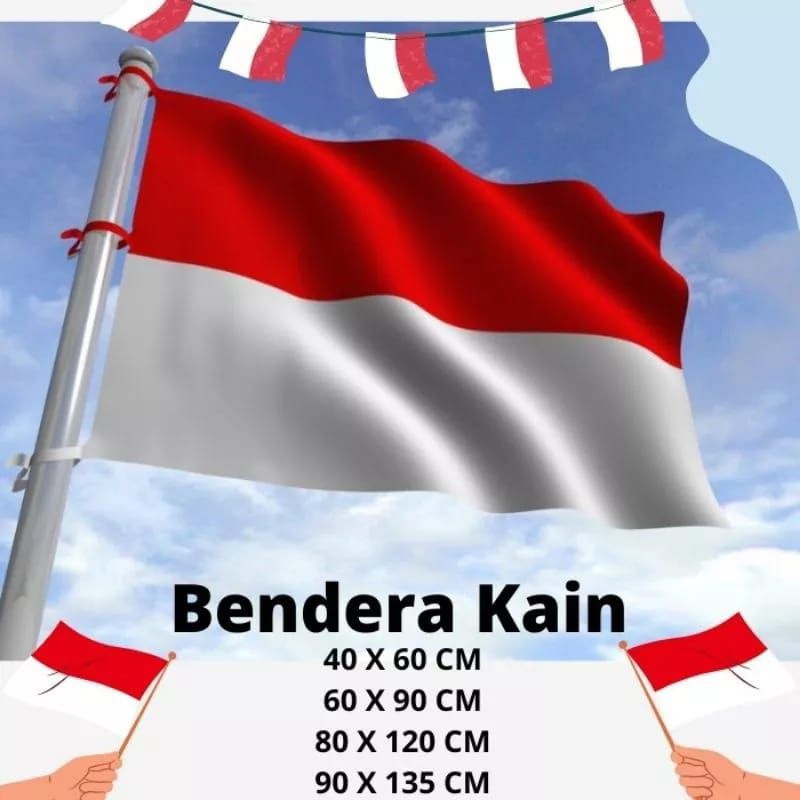 Jual Bendera Merah Putih Ri Bahan Kain Bermacam Ukuran Shopee Indonesia