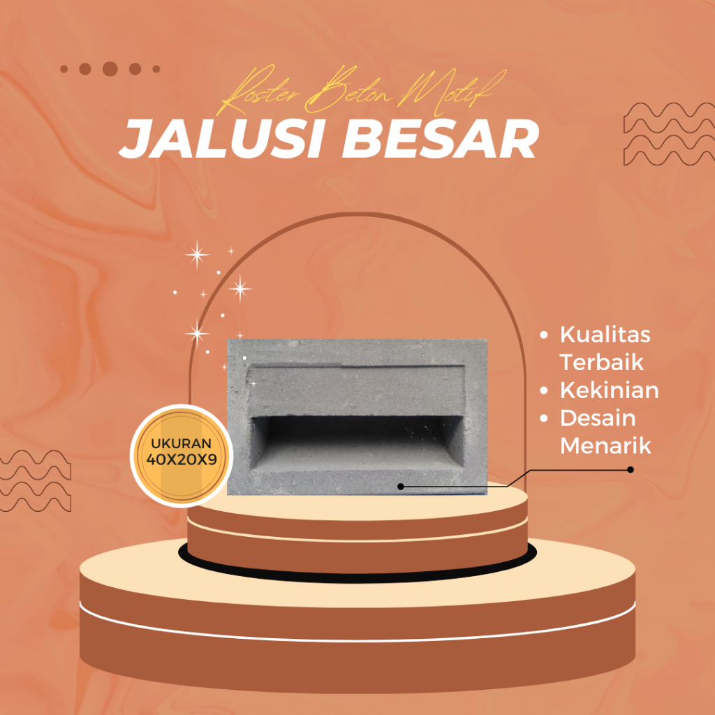Jual Roster Beton Minimalis Atau Loster Beton Motif Jalusi Besar ...