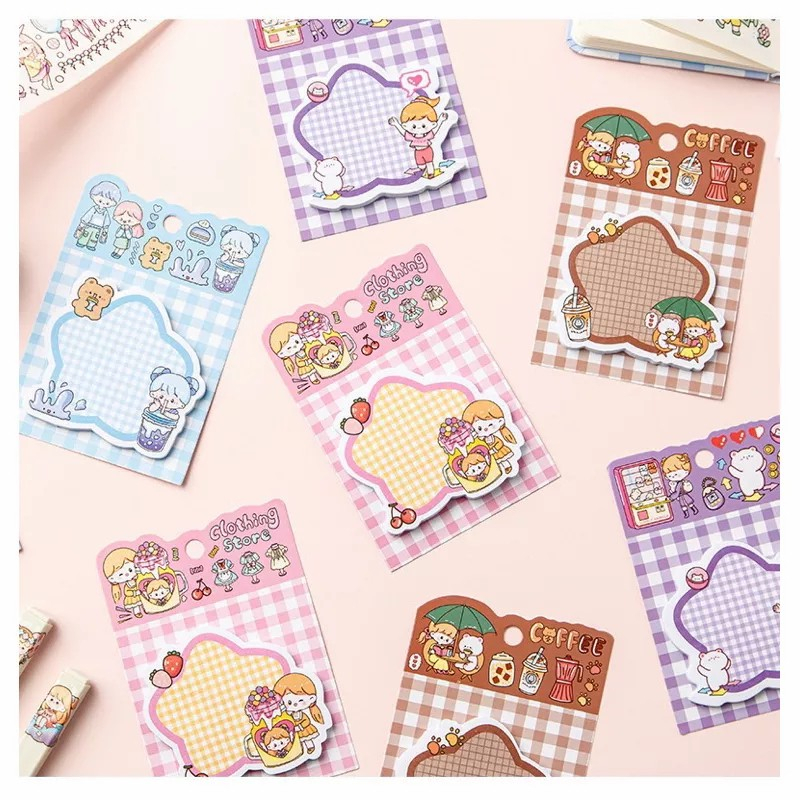Jual DY PACK MEMO PAD STICKY NOTE GINGHAM KAWAII 30 LEMBAR RT145 ...