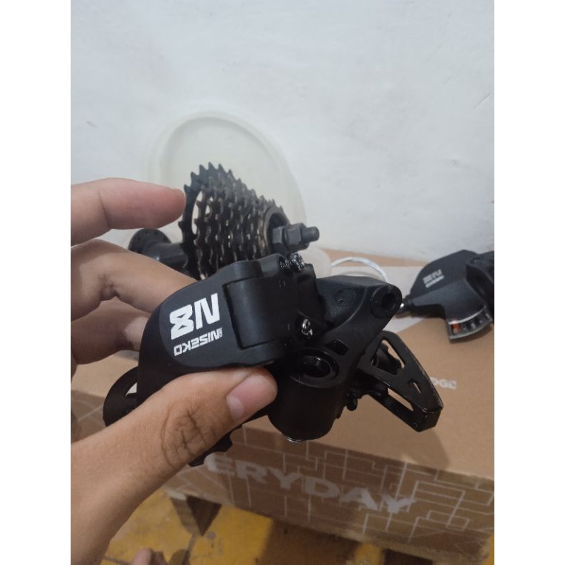 Jual Mini Groupset Niseko N8 8 Speed RD Shifter | Shopee Indonesia