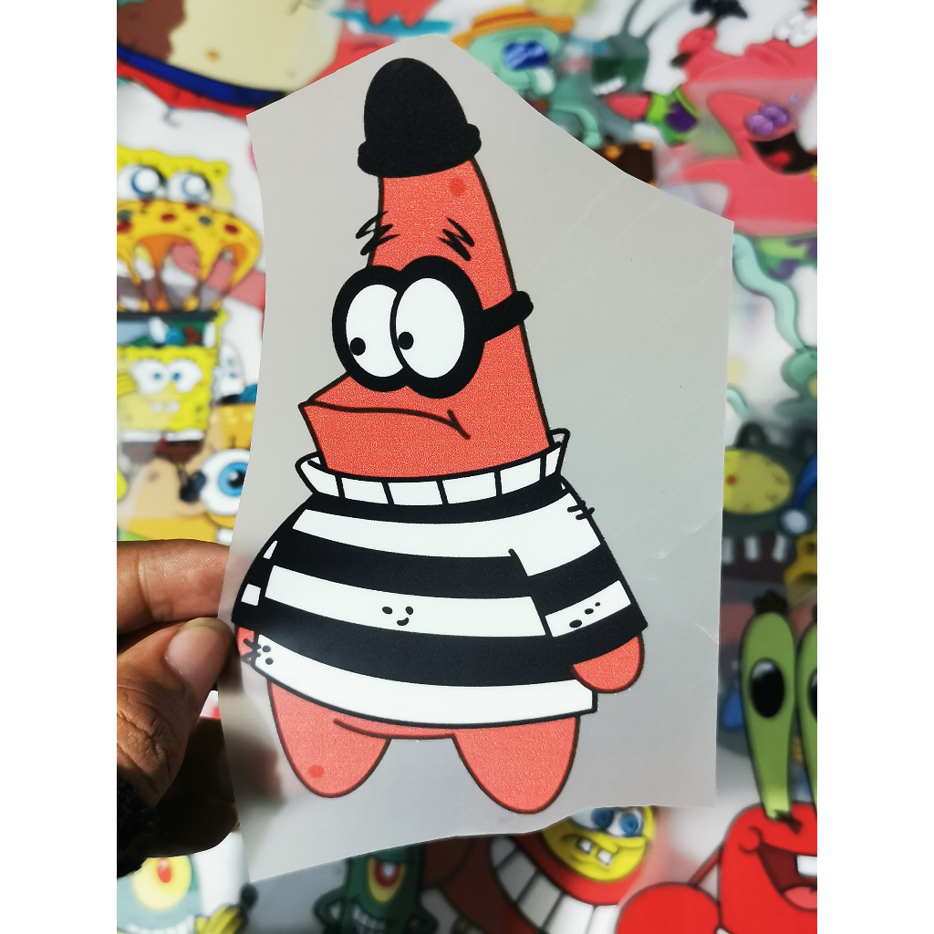 Jual STIKER SABLON SETRIKA KAOS DTF GAMBAR SERIAL SPONGEBOB KARAKTER ...