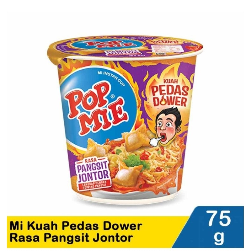 Jual Pop Mie Kuah Pedas Dower Rasa Pangsit Jontor Shopee Indonesia