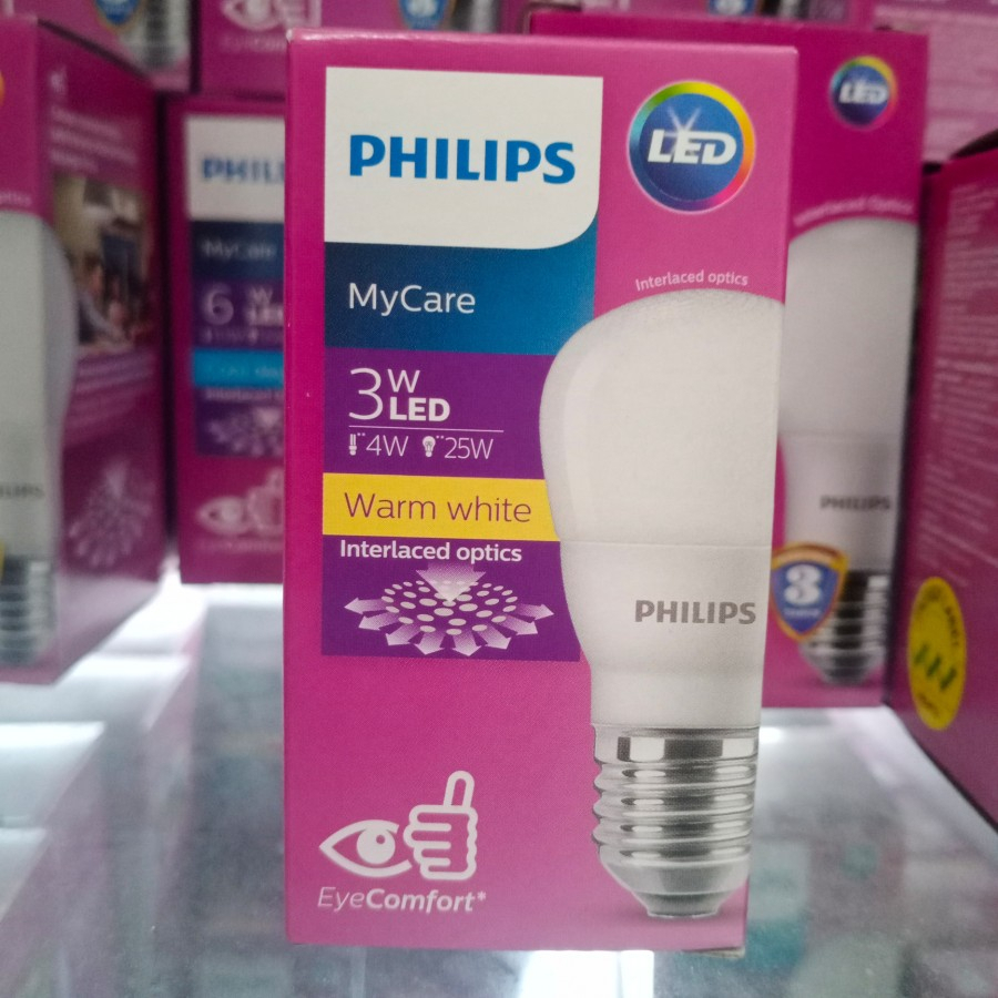 Jual lampu philips led 3w warm white kuning 3000k | Shopee Indonesia