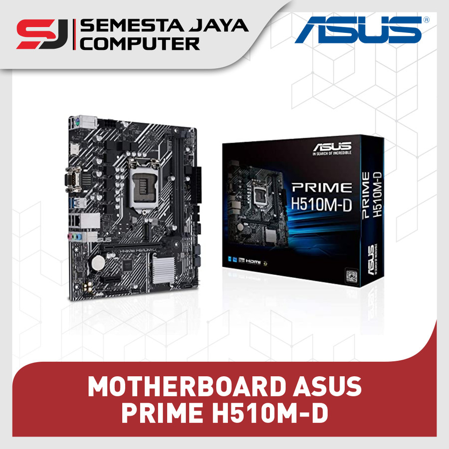 Jual ASUS PRIME H510MD /CSM LGA 1200 mATX DDR4 MOTHERBOARD INTEL MOBO