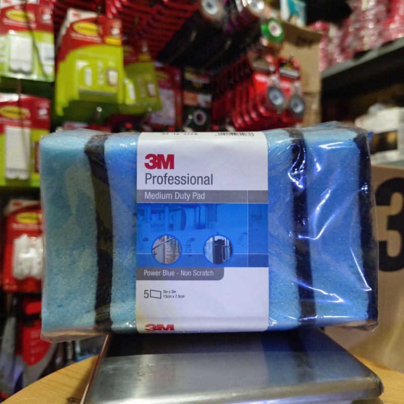 Jual 3M Scotch Brite LC 2000 Power Blue Spon Cuci Piring 1 Pack