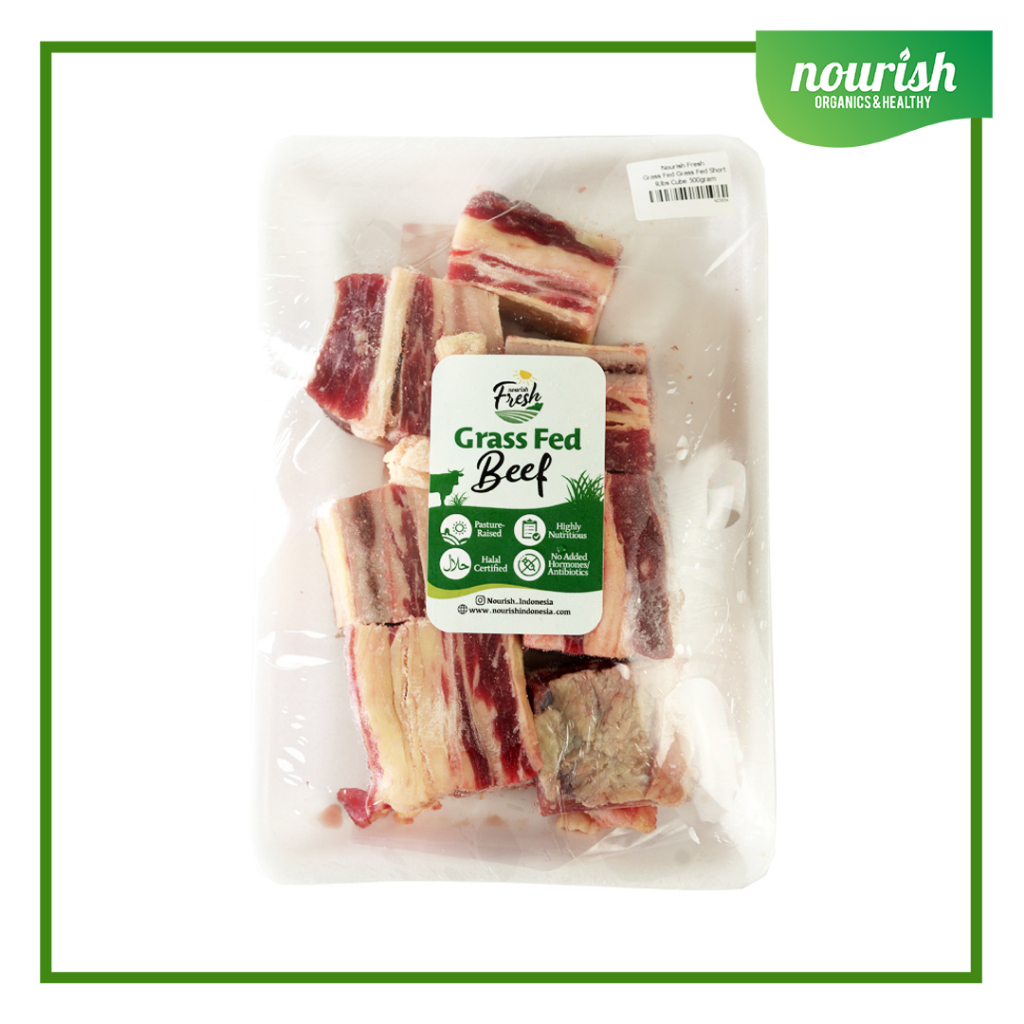 Jual Grass Fed Short Ribs Cube (Daging Iga Grassfed Halal) Frozen 500 ...
