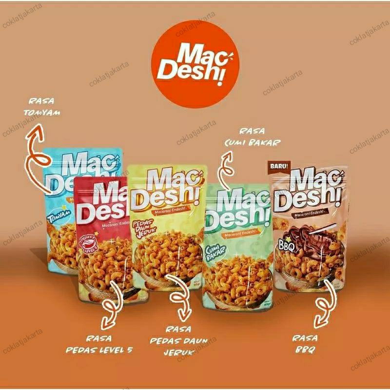 Jual *Macaroni Endesh (6 Variant Rasa) | Shopee Indonesia