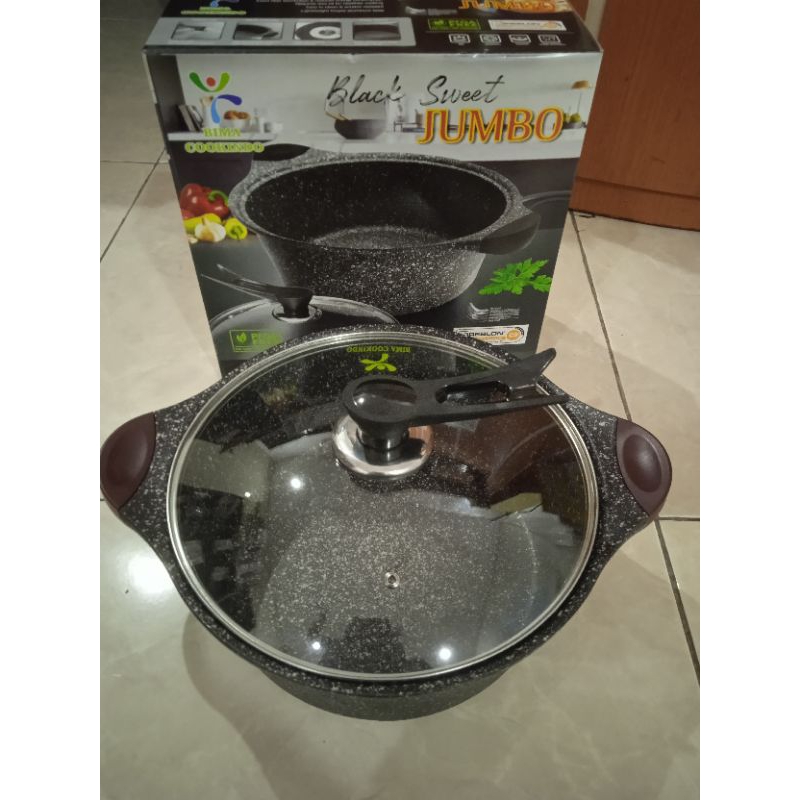 Jual Bima Cookindo Black sweet 28cm panci serbaguna | Shopee Indonesia