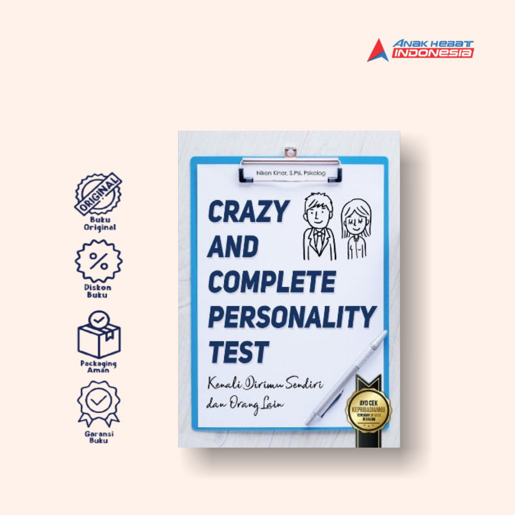 Jual Buku Crazy and Complete Personality Test: Kenali Dirimu Sendiri ...