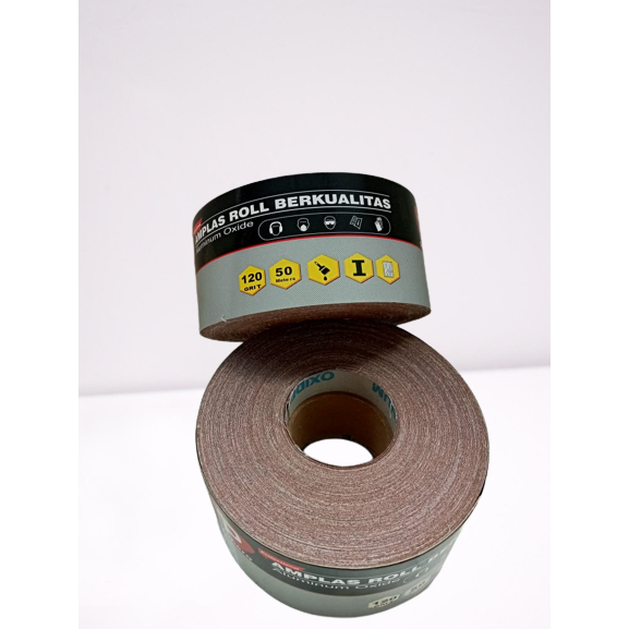 Jual AMPLAS ROLL PREMERO GRIT 120 50METER | Shopee Indonesia
