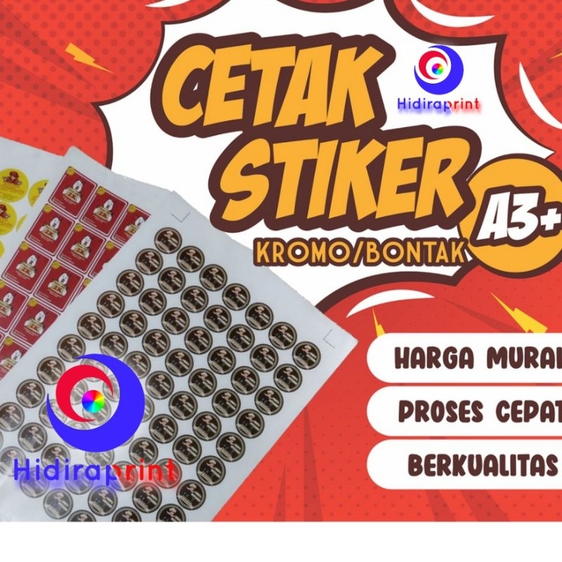 Jual Cetak Sticker Custom Vynl A3 Sticker Label Kisscut Shopee Indonesia 5453