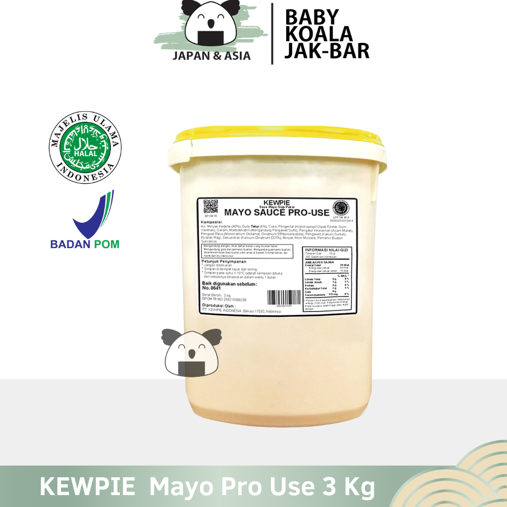 Jual KEWPIE Mayo Pro Use Manis 3 Kg │ Mayonnaise Sweet Mayonaise Manis ...