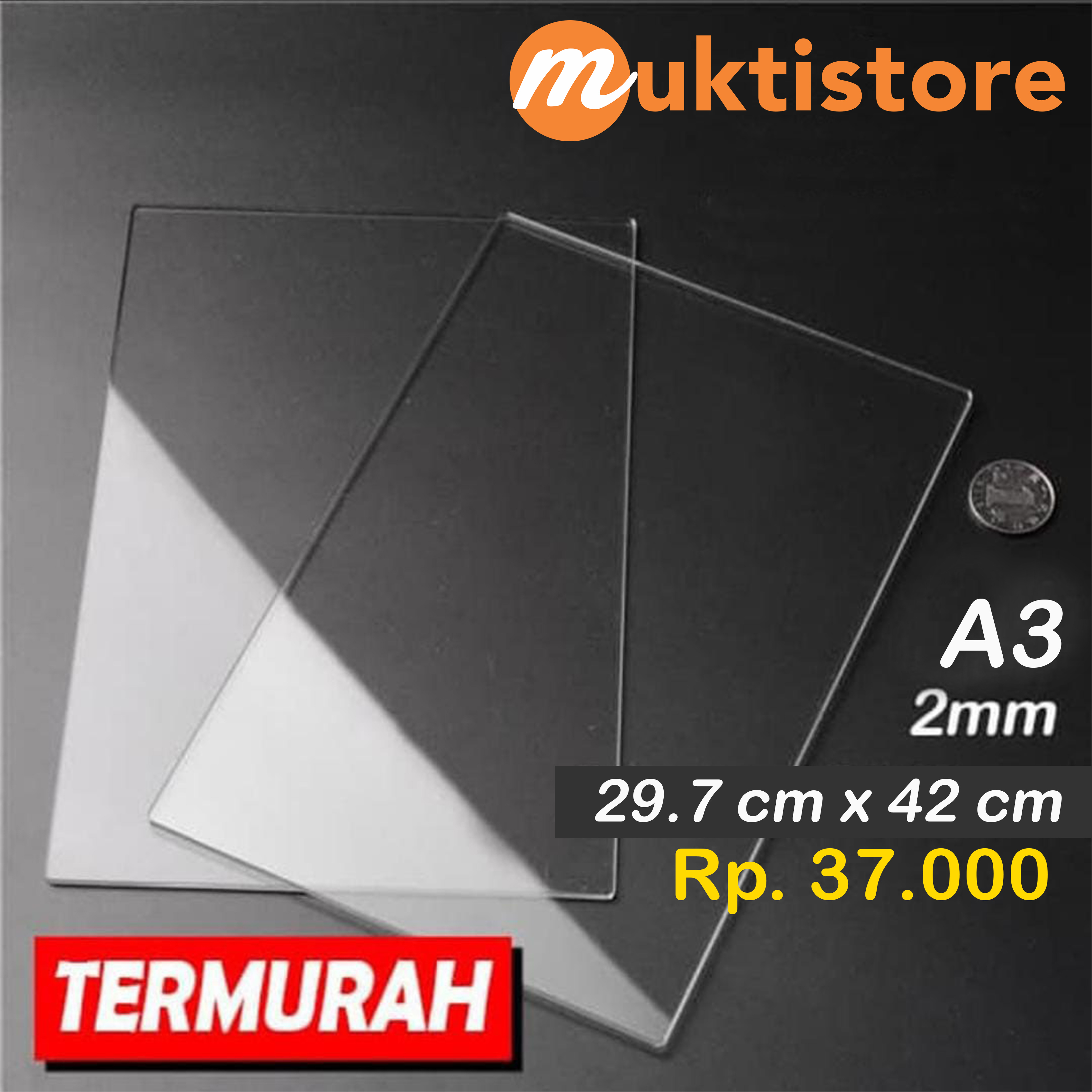 Jual Akrilik Lembaran 2mm A3 Akrilik Bening Marga Cipta Acrylic Shopee Indonesia 4843