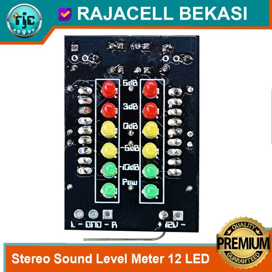 Jual Digital VU meter Stereo 12 Led Audio Level Meter Sound Analizer