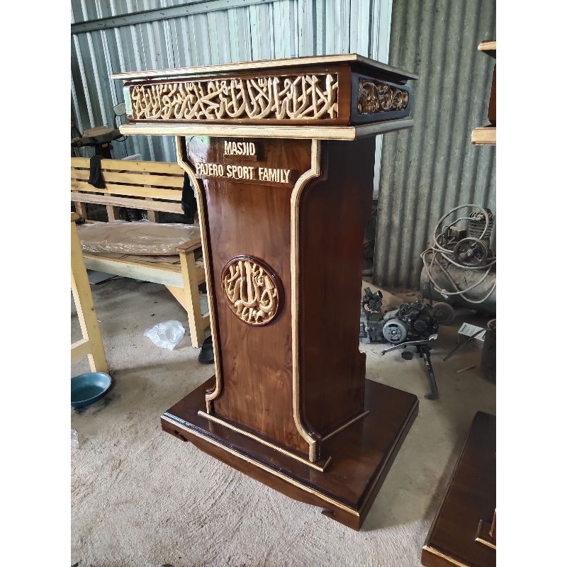 Jual mimbar LED custom KRI kujang mimbar podium | Shopee Indonesia