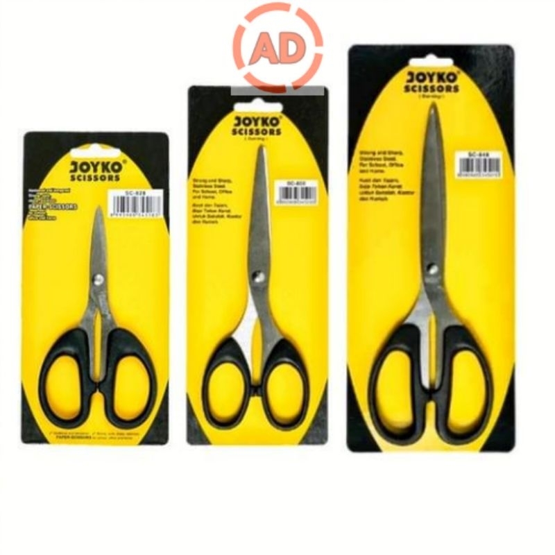 Jual Gunting Joyko Scissors Kertas Karton Kain Tajam Stainless Steel Serbaguna Shopee Indonesia 