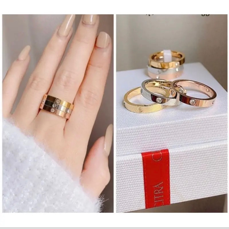 Jual Cincin cartier Titanium Asli Anti Karat Shopee Indonesia