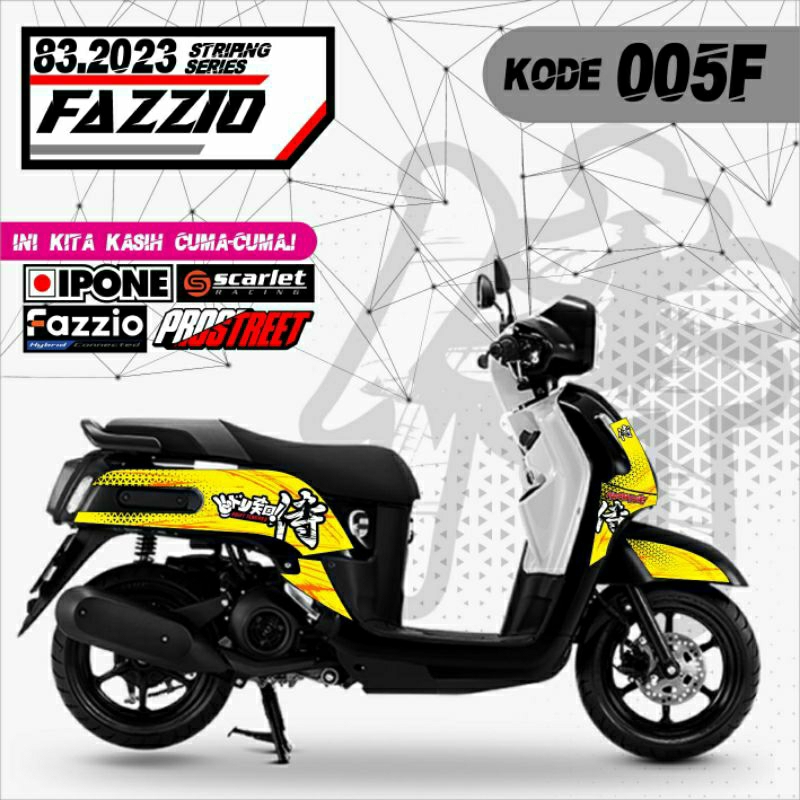 Jual Striping varaisi yamaha fazzio 125 stiker body fazzio simple ...
