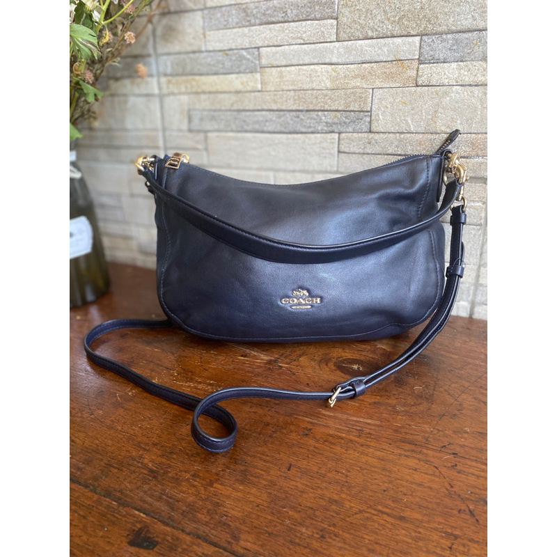 Coach Navy Leather Chelsea Crossbody