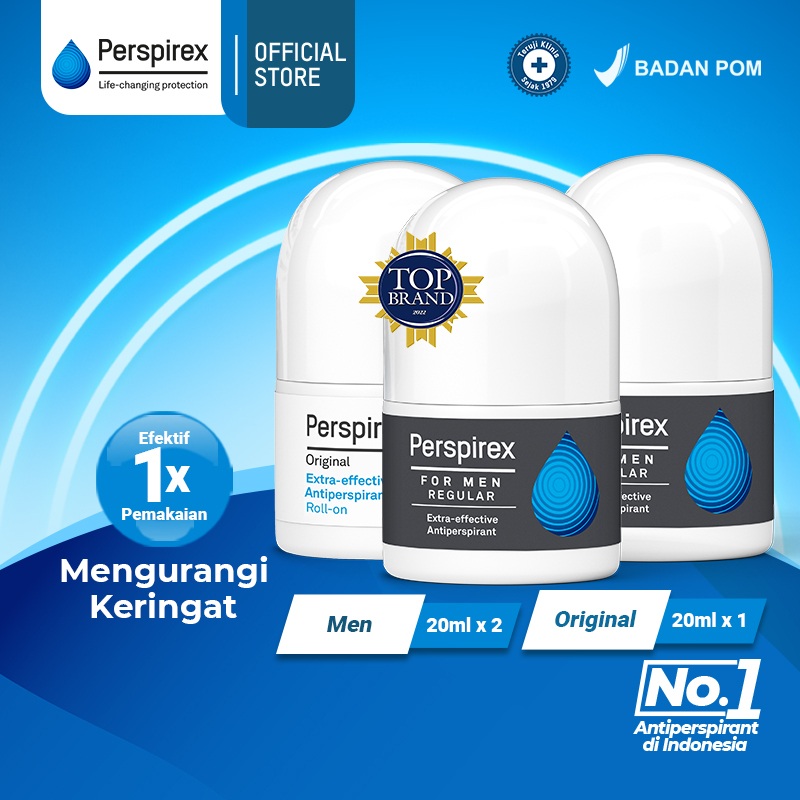 Jual Perspirex Men AntiPerspirant Roll On 20ml (2pcs) + Perspirex