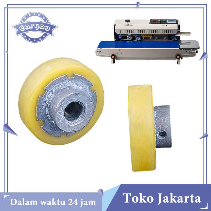 Jual Roda Roll Karet Rubber Wheel Mesin Countinuos Band Sealer PP ...