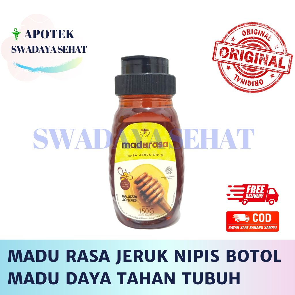 Jual MADURASA MURNI BOTOL 350 GR ORIGINAL JERUK NIPIS 150Gram - Madu ...