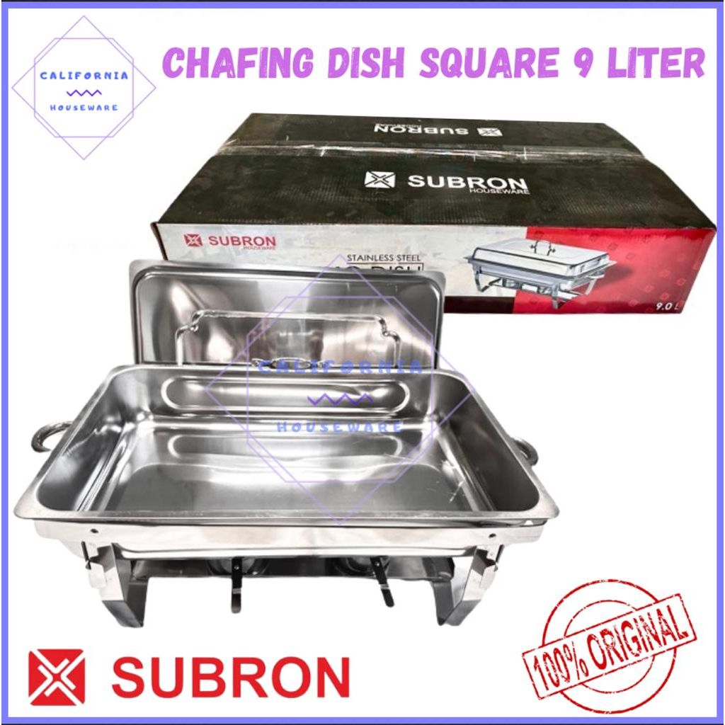 Jual SUBRON Chafing Dish Stainless 9 Liter / Prasmanan Stainless 9 ...