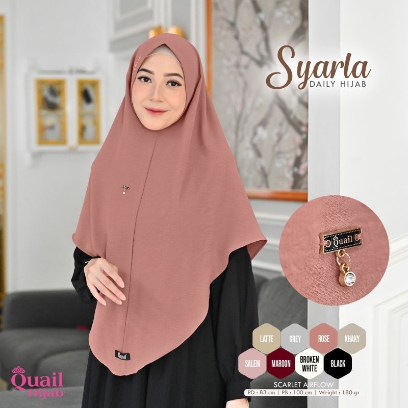 Jual Jilbab Syarla Original Quail Hijab | Shopee Indonesia