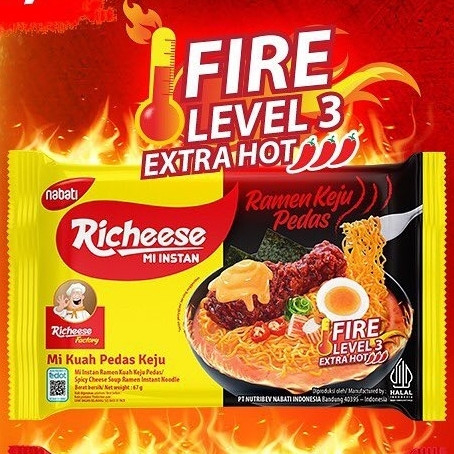 Jual Nabati Richeese Mi Instan Viral Mi Goreng Keju Lv 0 / Lv 3 / Lv 5 ...