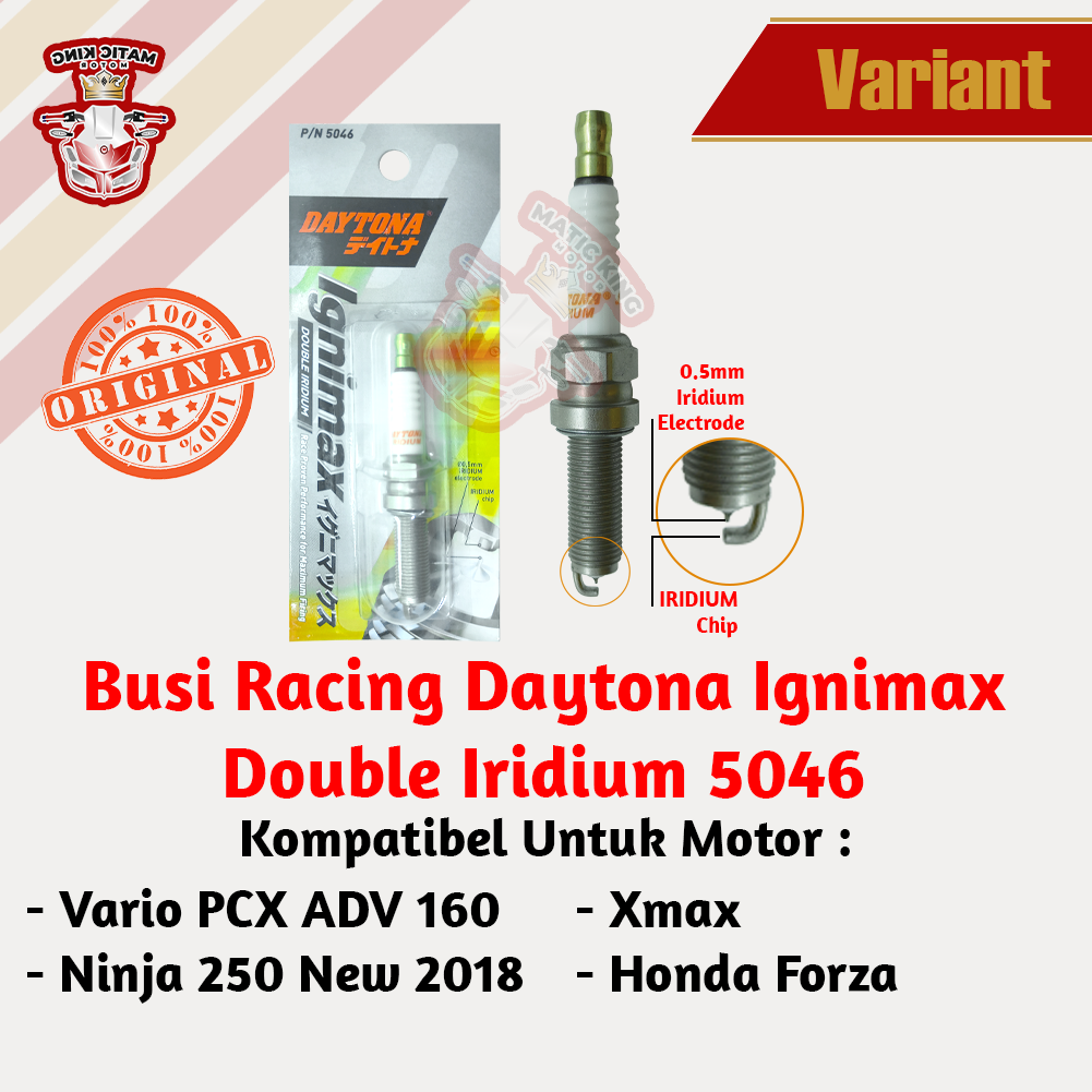 Jual Daytona Busi Racing Double Iridium Honda Pcx Vario Adv New Abs