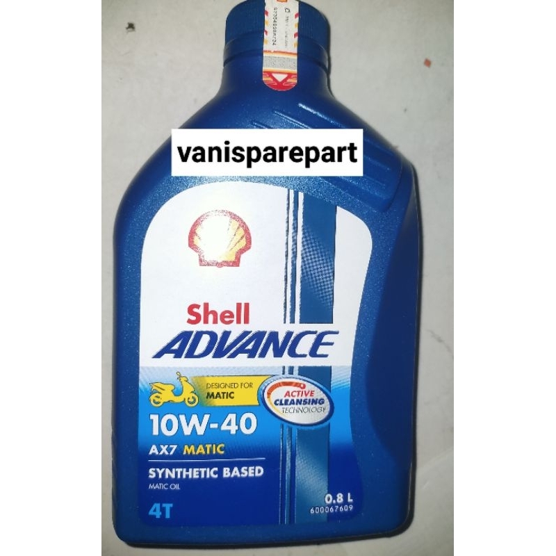 Jual OLI SHELL ADVANCE AX7 MATIC SCOOTER 0 8 LITER Shopee Indonesia