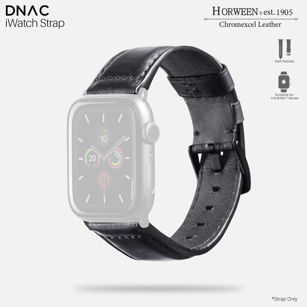 Jual Horween Leather Apple Watch Strap Handmade Leather Premium Padded